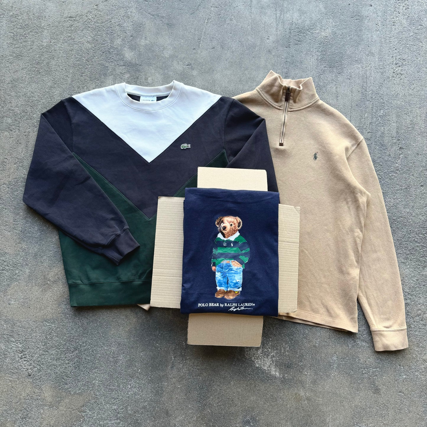 3 PIECES MYSTERY BOX - RALPH LAUREN ET LACOSTE