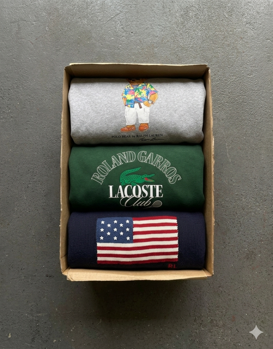 3 PIECES MYSTERY BOX - RALPH LAUREN ET LACOSTE