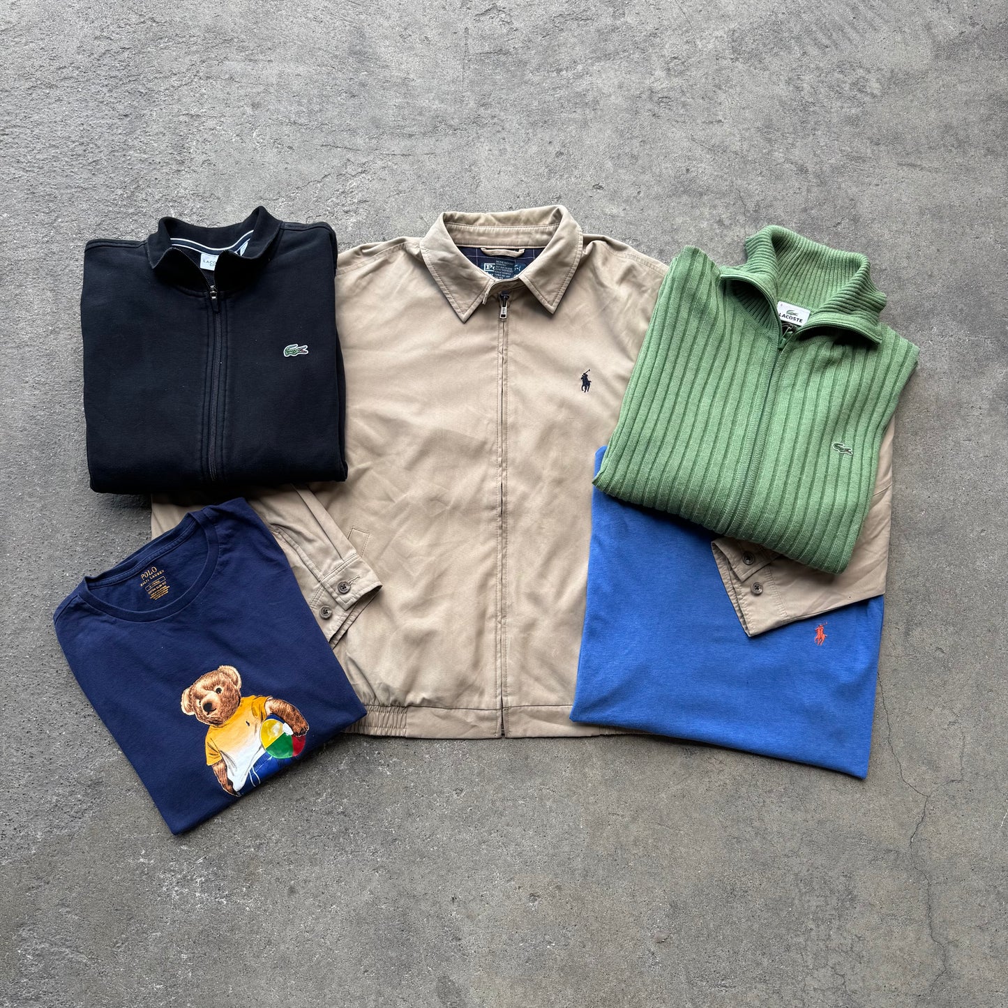 5 PIECES MYSTERY BOX - RALPH LAUREN ET LACOSTE